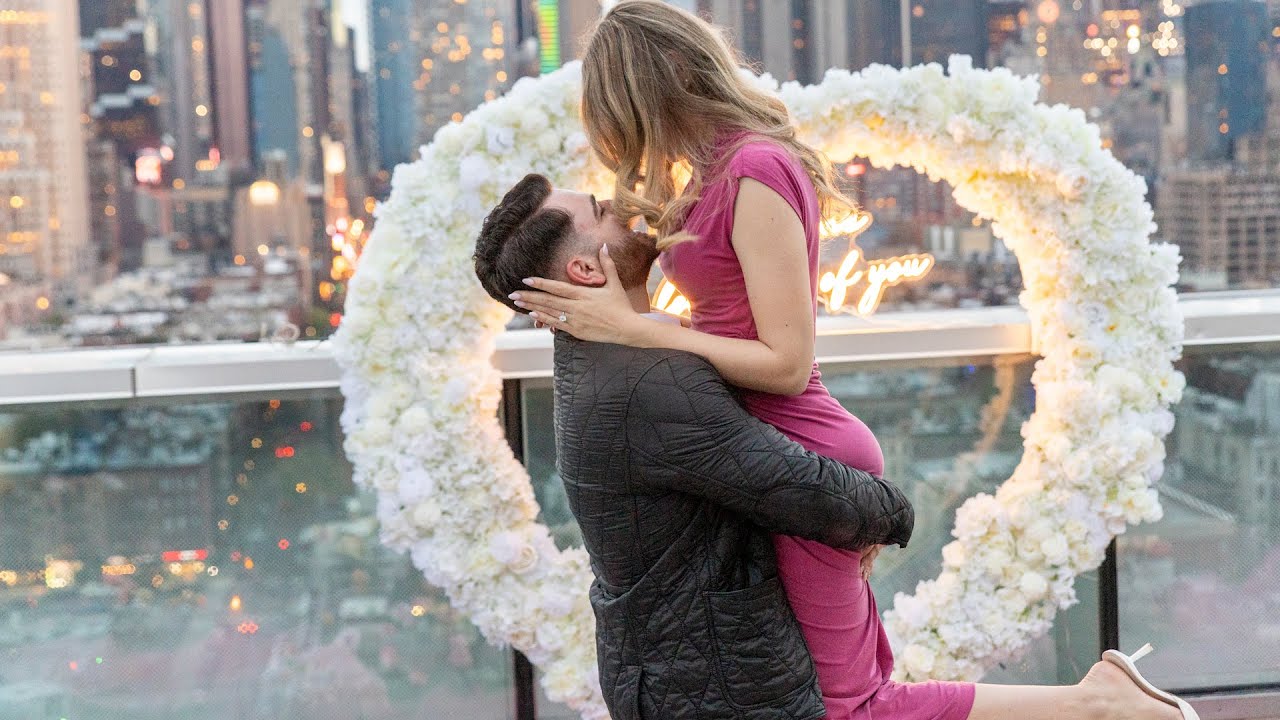 New York City Rooftop Romance: A Dream Proposal Come True
