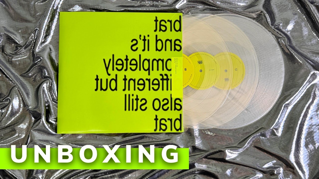 Charli XCX - Brat and its completely different but also still brat (3X milky clear vinyl) | UNBOXING