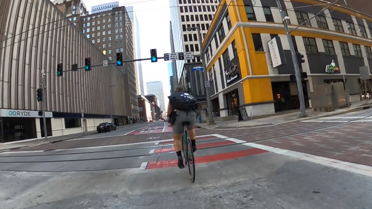 Downtown/Midtown Houston Fixed Gear Chase with Spencer