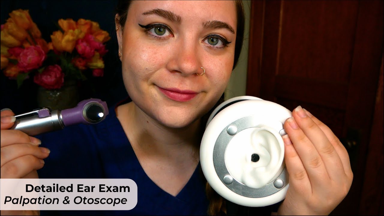 Detailed Ear Examination (Tons of Ear Palpation, Otoscope, Indication Trigger) 🩺 ASMR Medical RP