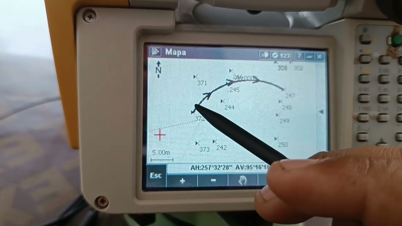 replantear arco de referencia en Trimble m3 - Trimble access