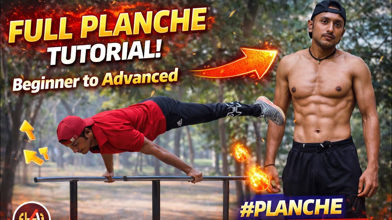 FULL PLANCHE TUTORIAL 🔥 Step By Step Guide | No Gym | Calisthenics Indian #ajaysaini #gymnstic 