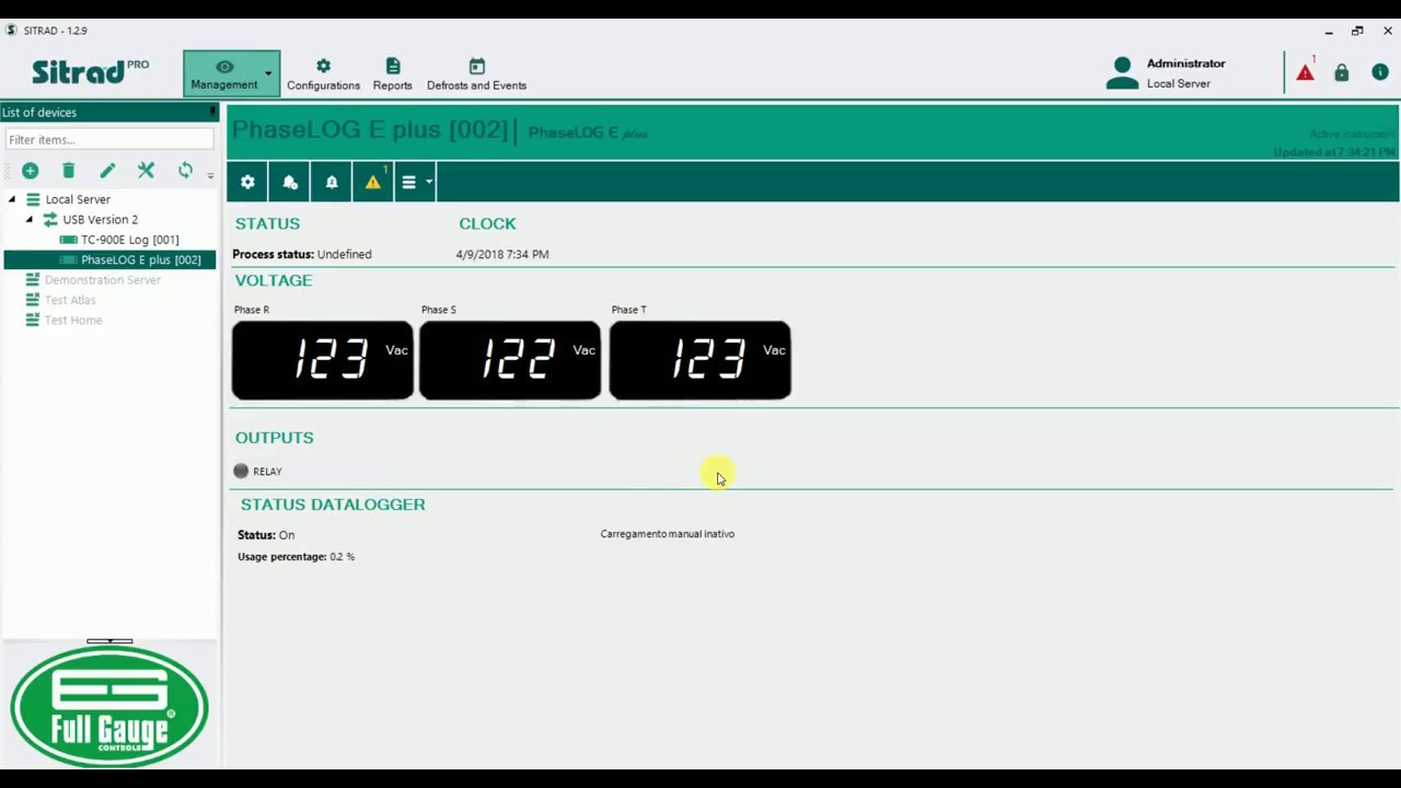 How to set up a Full Gauge controller demo panel - Sitrad Pro (part 5 of 6)