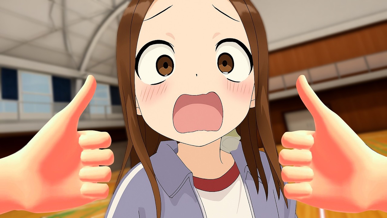 次元を超えた身体能力で高木さんに圧勝する西片