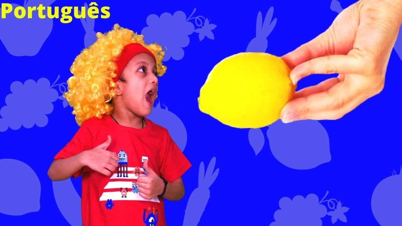 Yummy Frutas e Vegetais | Yummy fruits and vegetables in Português | Kuku e Cucudu