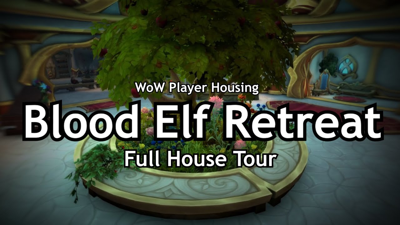 Blood Elf Retreat | WoW Player Housing | Interior Decor