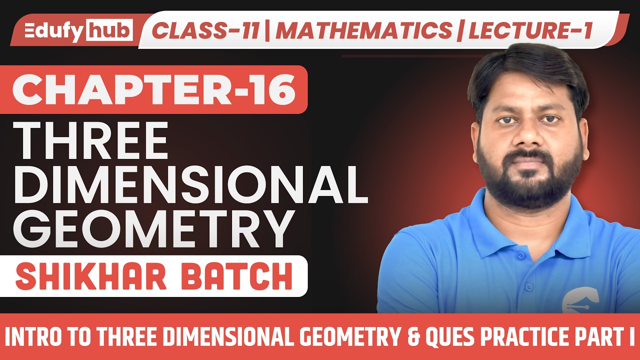 Three Dimensional Geometry Started 🚀 | Class 11 ISC Maths | Chapter 16 | 3D Basics Made Easy