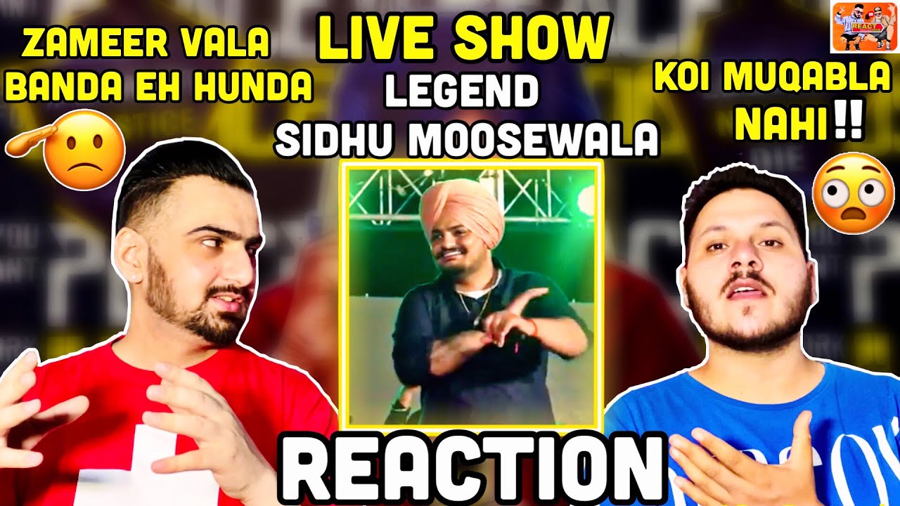 Reaction on Sidhu Moose Wala | Live Show | ReactHub Sidhu Moosewala | Justice For Sidhu Moosewala