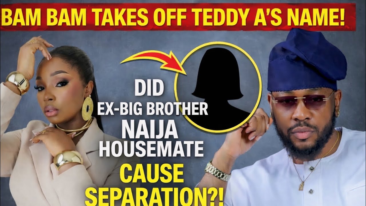 Bam Bam Removes Teddy A’s Name… Fans Suspect Another Ex-BBNaija Woman 👀