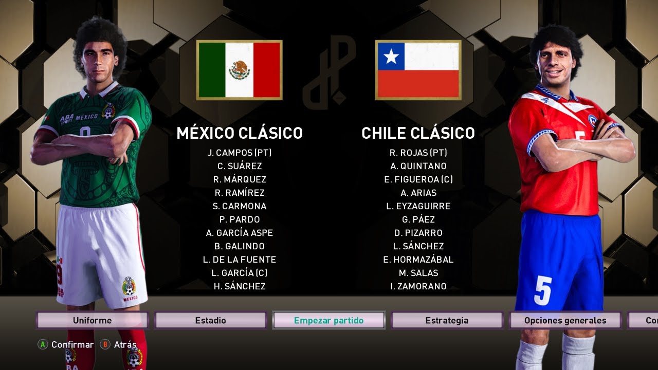 MÉXICO CLÁSICO vs CHILE CLÁSICO | PES 2021 | DREAM PATCH