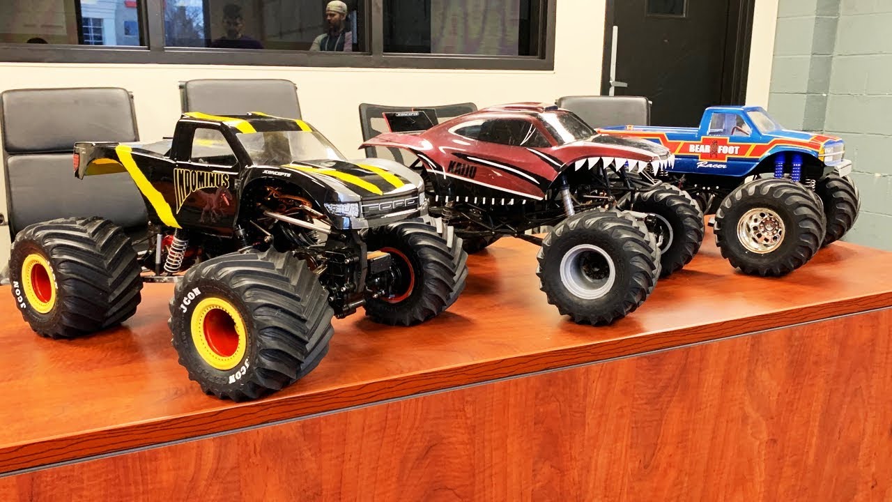 Trigger King Tech - Bearfoot Racer, Kaiju and Indominus Raptor Monster Truck Overview