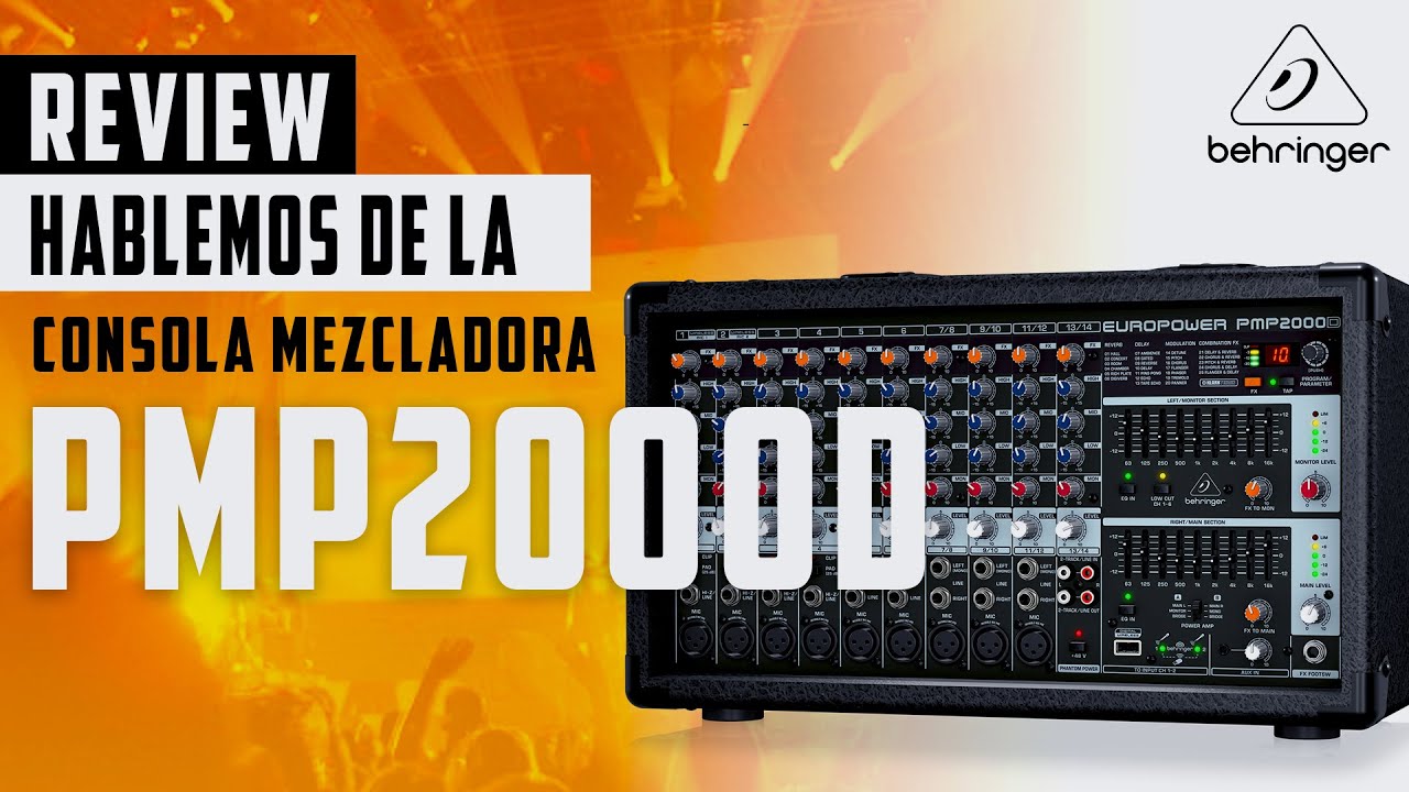 EUROPOWER PMP2000D consola amplificada de 14 canales 2000-Watts