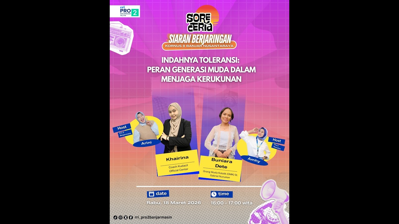 INDAHNYA TOLERANSI: PERAN GENERASI MUDA DALAM MENJAGA KERUKUNAN