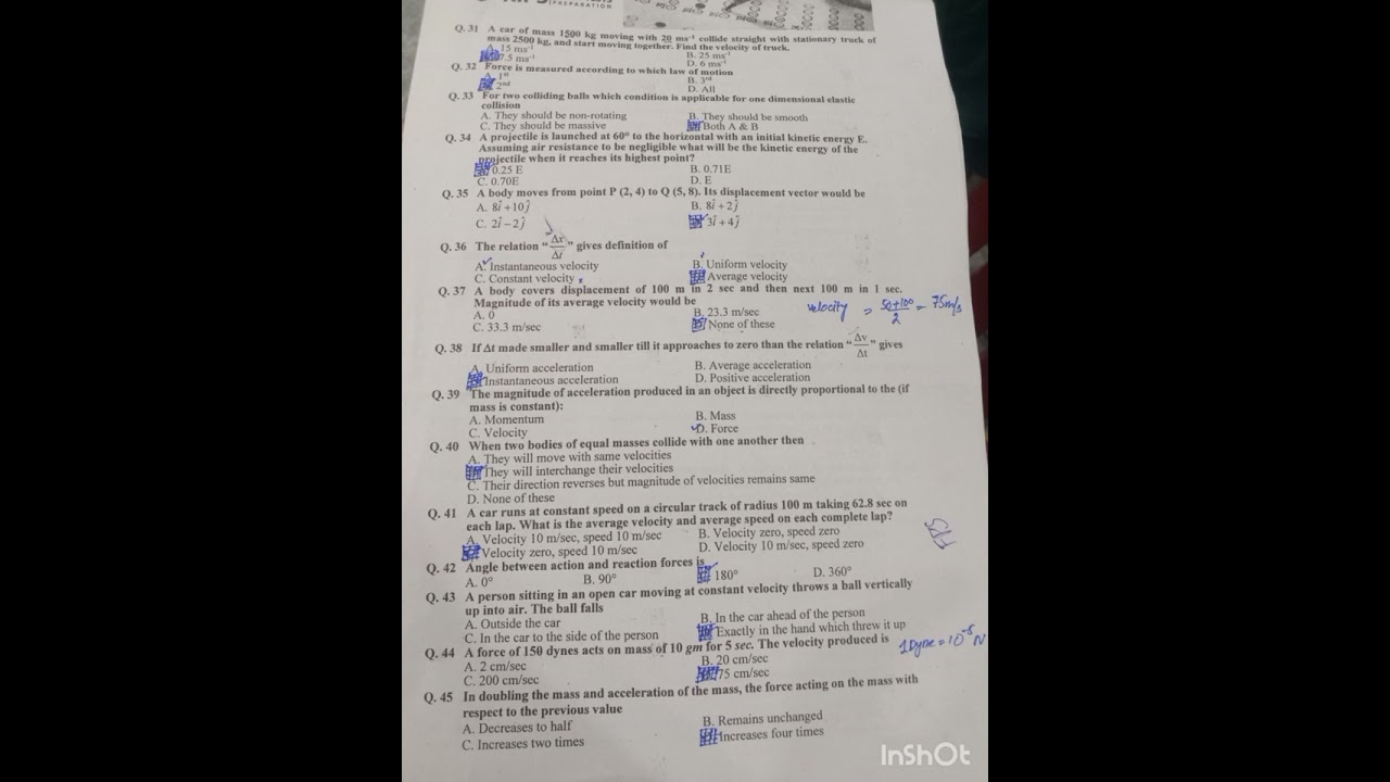 kips physics test with answers key# for repeaters