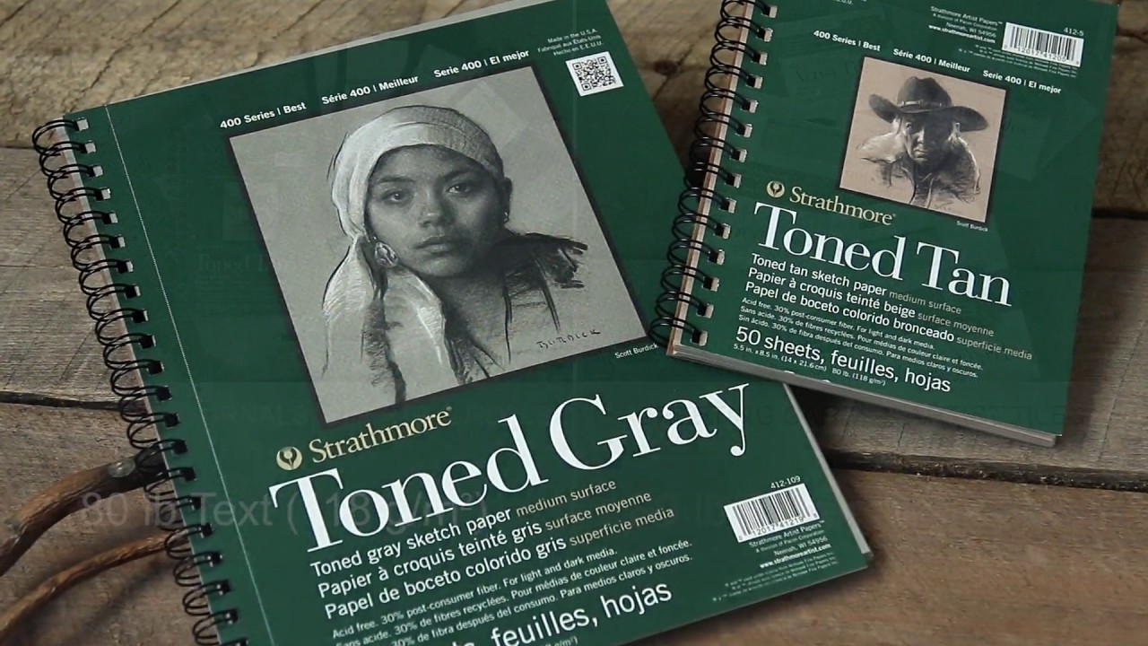Strathmore 400 Series Toned Sketch - Tan & Gray