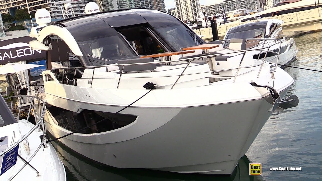 2019 Galeon 650 Sky Luxury Yacht - Deck Interior Sky Walkaround - 2019 Miami Yacht Show