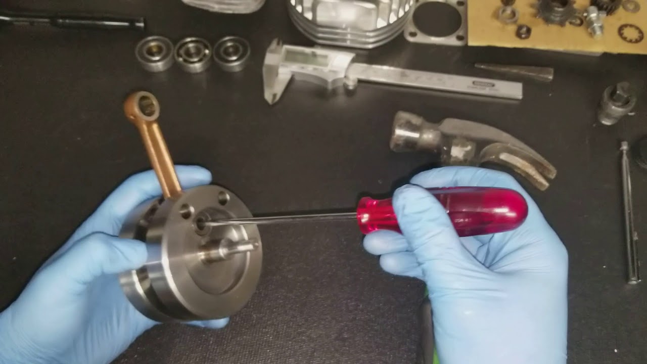 Motorized Bicycle: Crank Bearing Removal.