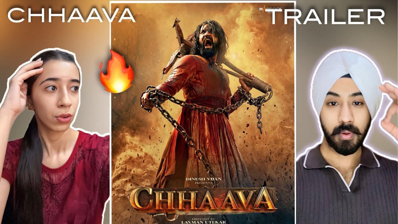 Reaction on Chhaava | Official Trailer | Vicky K | Rashmika M | Akshaye K | Dinesh Vijan | Laxman U