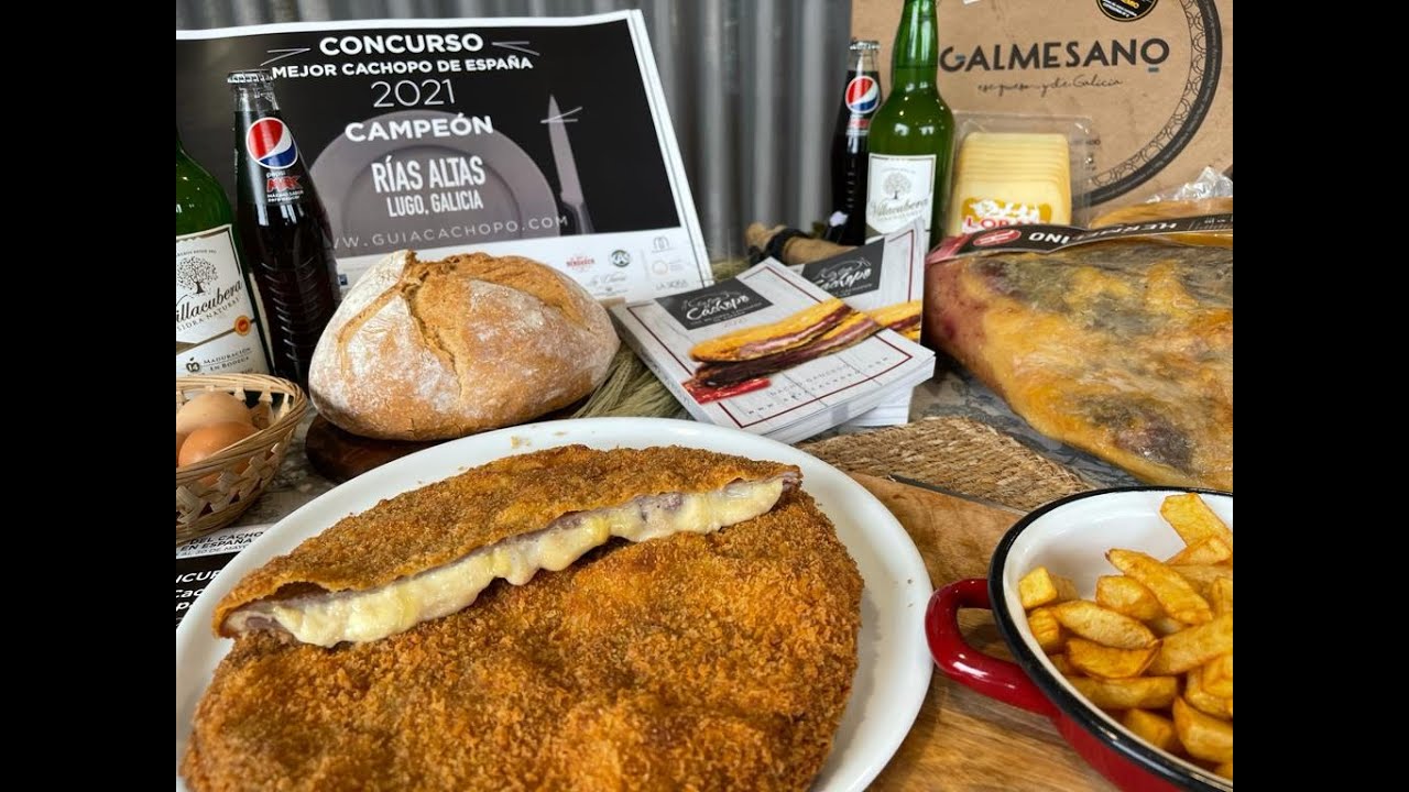VIDEO  RECETA MEJOR CACHOPO DE ESPAÑA 2021, HOTEL RIAS ALTAS EN BARREIROS, LUGO - GALICIA