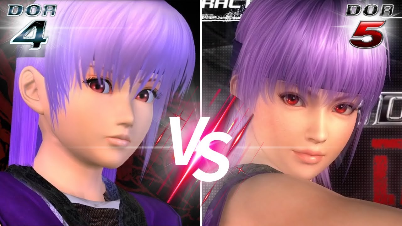 DOA4 x DOA5 🚺🚹 Characters Face Comparison