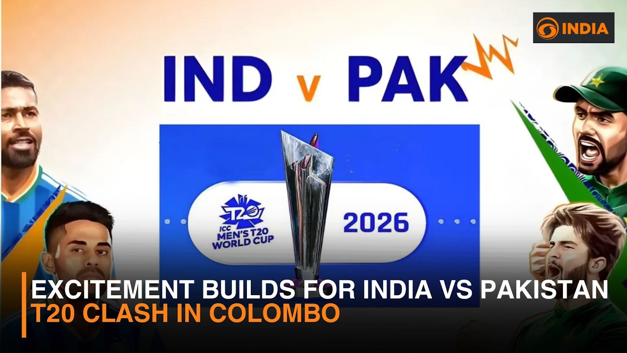Excitement builds for India vs Pakistan T20 clash in Colombo & more news | DD NewsHour | 2 PM IST