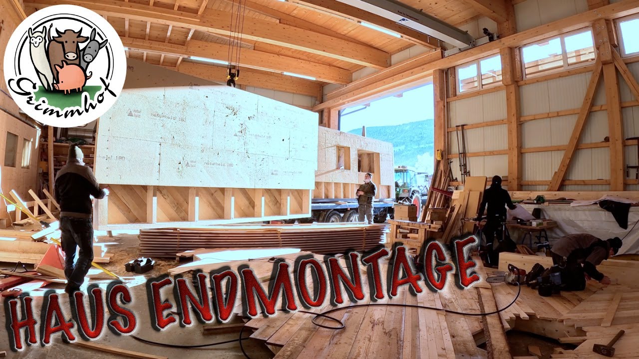 FarmVLOG#360 - Die Haus Endmontage in der Halle