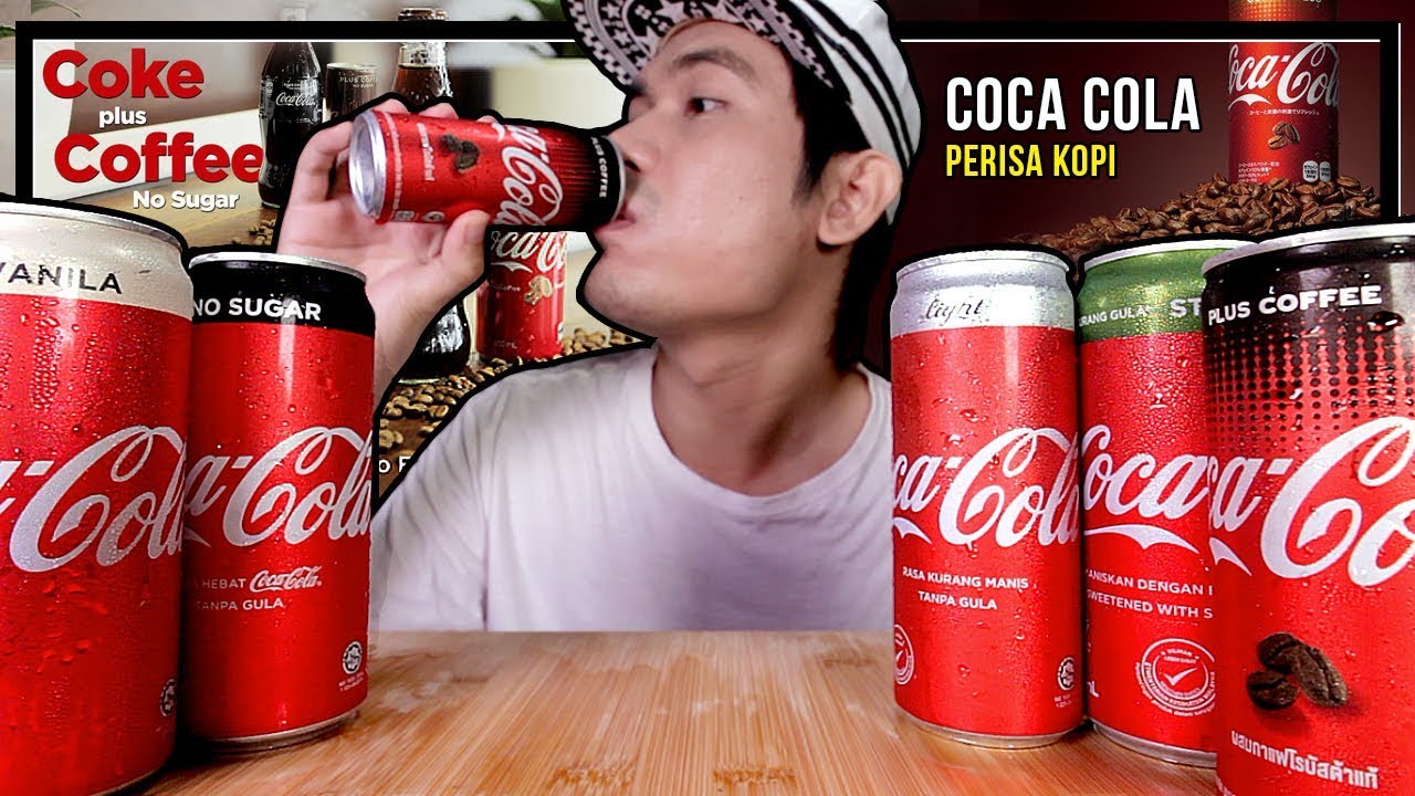 REVIEW! NEW COKE COFFEE PLUS & BELI SEMUA JENIS COKE UTK COMPARE ….. | EATING SHOW W/ ASMR