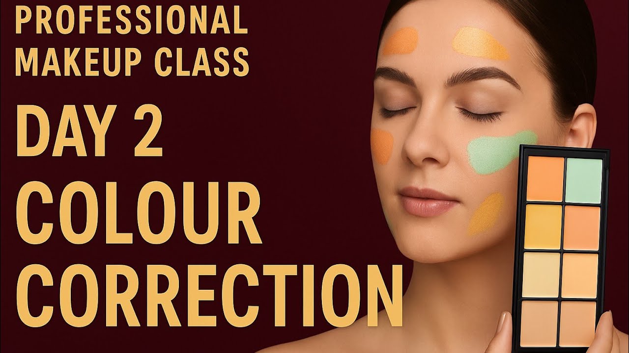 "Professional Colour Correction Class | Makeup Artist Training Day 2 | Learn Like a Pro!"