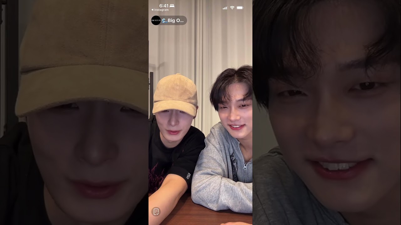 2026/02/20 Big Ocean Tik Tok live PJ and Jiseok Announce 1st Korean Showcase for New Album 🌊