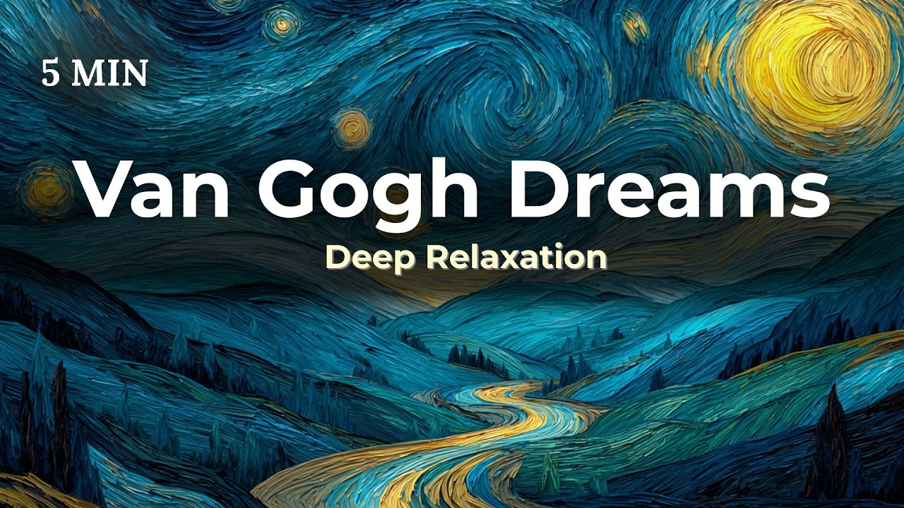 Hypnotic Art Morph (5 MIN) • Van Gogh Starry Night | Relaxing Music