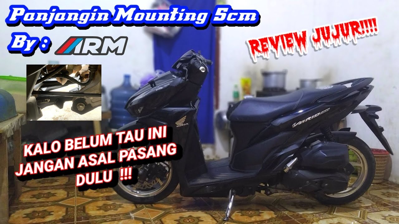 PASANG MOUNTING ARM 5CM DI VARIO BIKIN GANTENG‼️perhatikan ini dulu biar gak nyesel