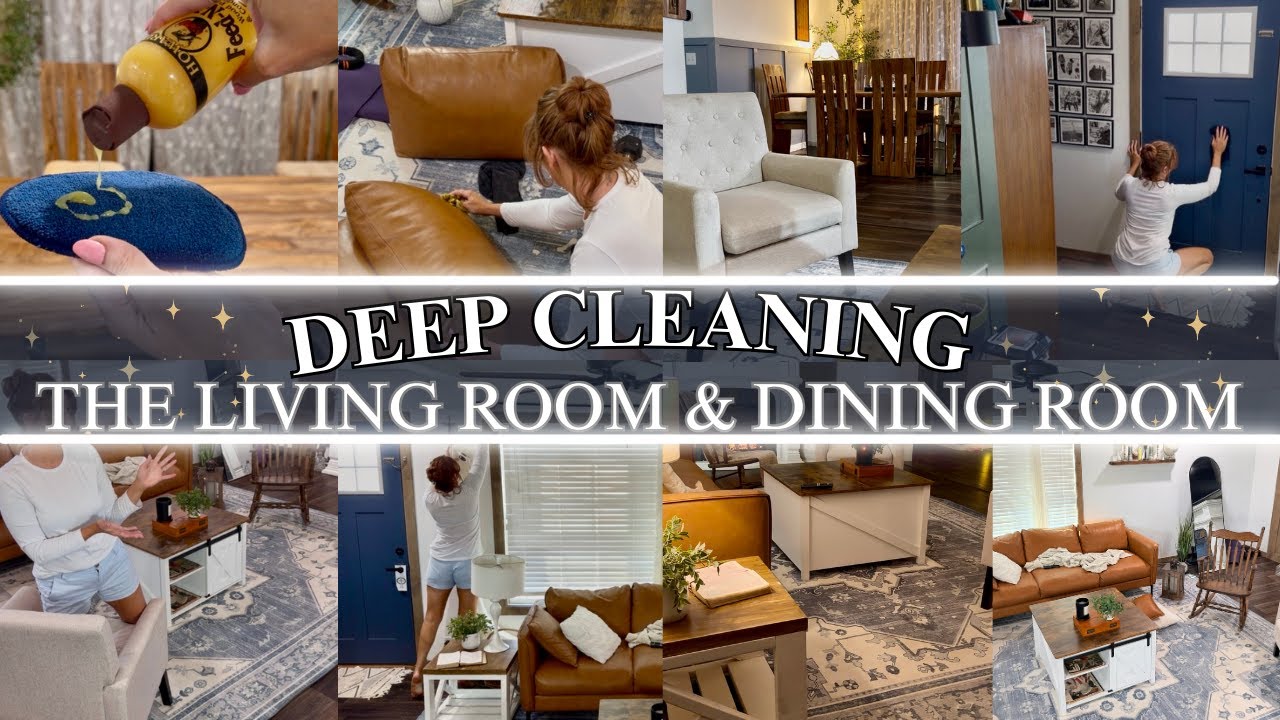 DEEP CLEANING MY LIVING ROOM & DINING ROOM | DECLUTTERING | CLEANING 2026