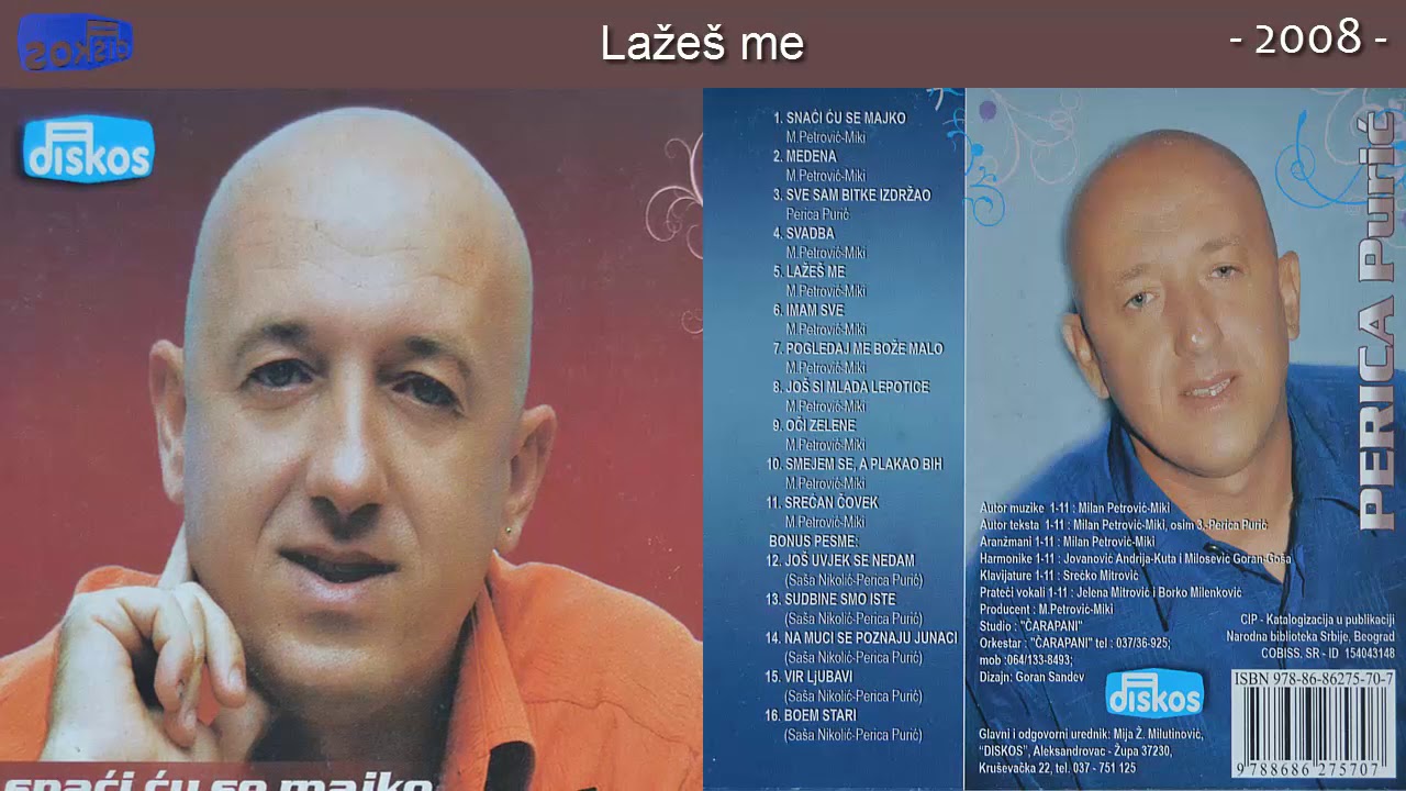 Perica Puric - Lazes me - (Audio 2008)