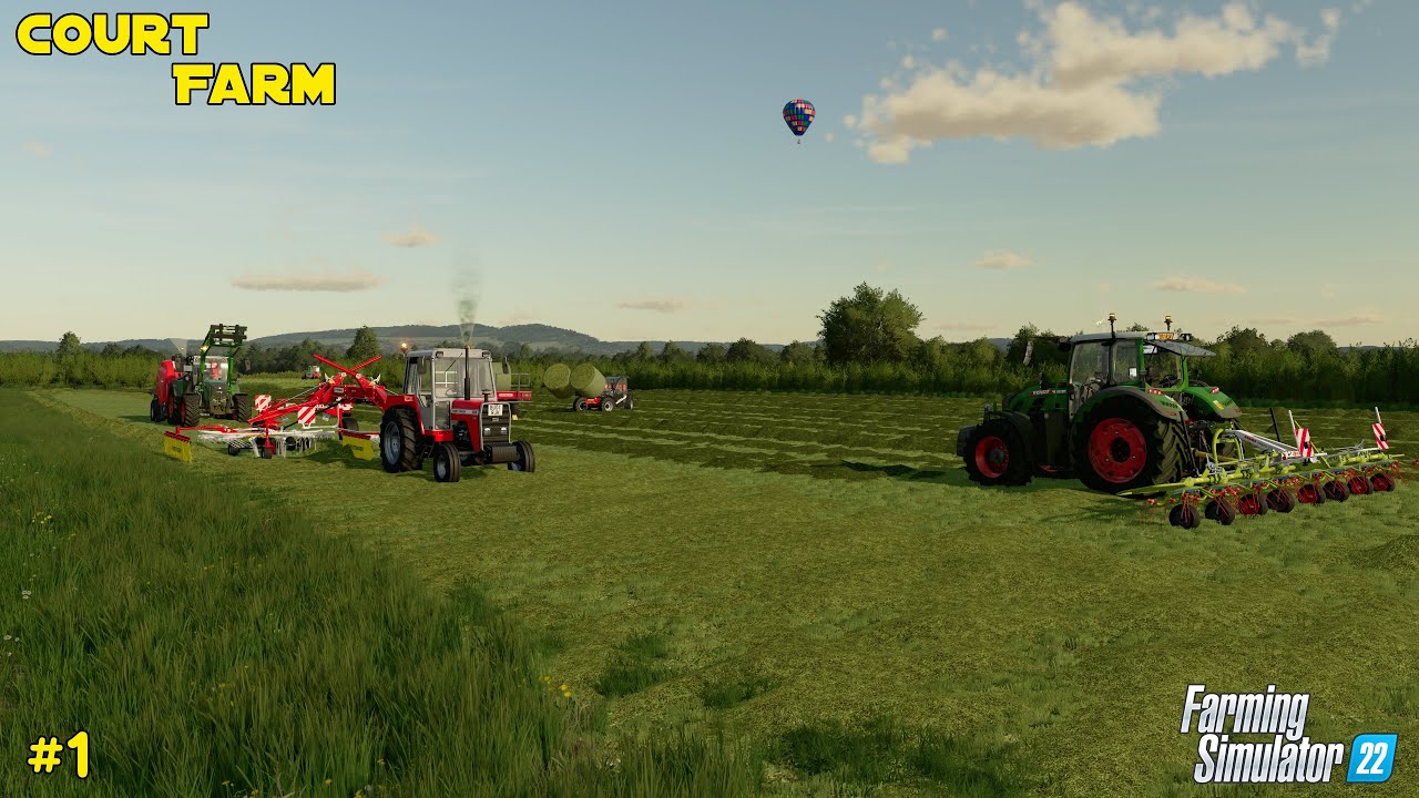 Making Alfalfa Hay In Court Farms | Fs22 - Ep2 | Timelapse