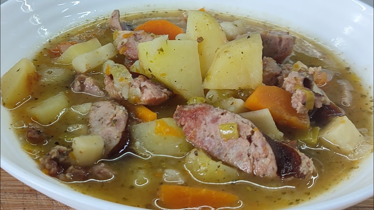 Pomysł a obiad 🥘Zupa ziemniaczana z kiełbasą – najlepszy domowy przepis krok po kroku