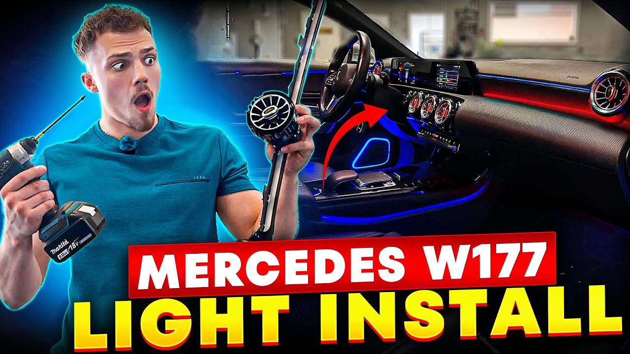 Как установить и закодировать заводскую контурную подсветку в Mercedes A-Class W177 (2018&ndash;2024)