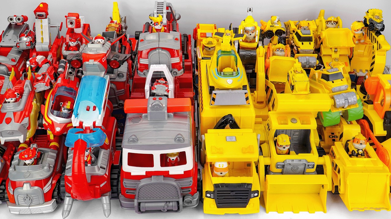 PAW PATROL to the Rescue: Paw Patrol Rubble X-Treme Truck & Mighty Pups Super PAWs Deluxe Vehicle