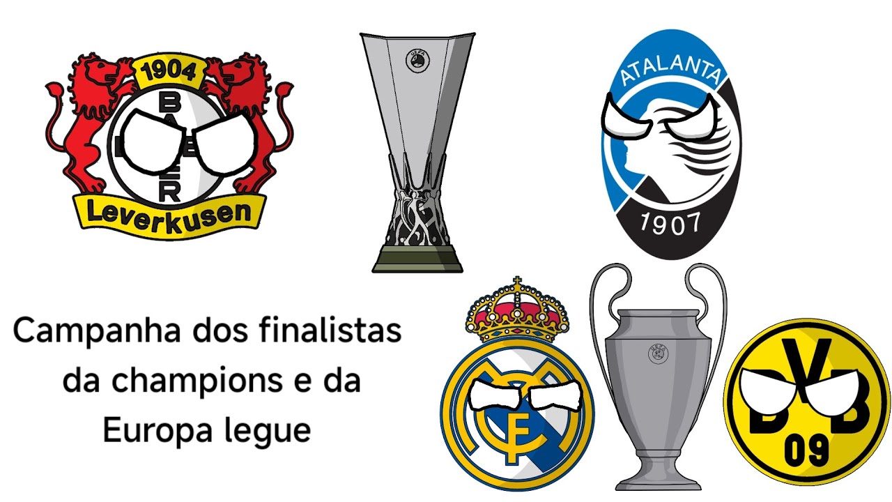 Campanha dos finalistas da Champions league e Europa league