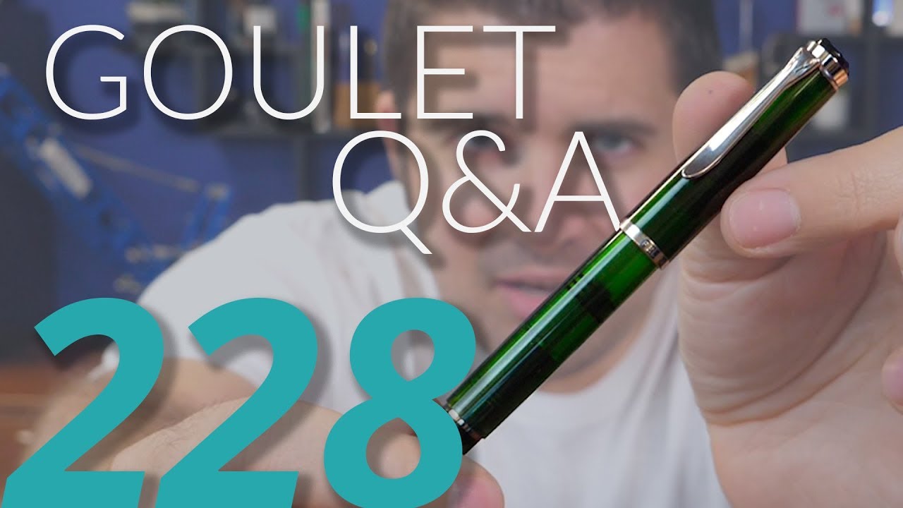 Goulet Q&A Ep.228: TWSBI GO in Ink Samples, Overcoming Pen Intimidation, and Boutique Pen Brands!