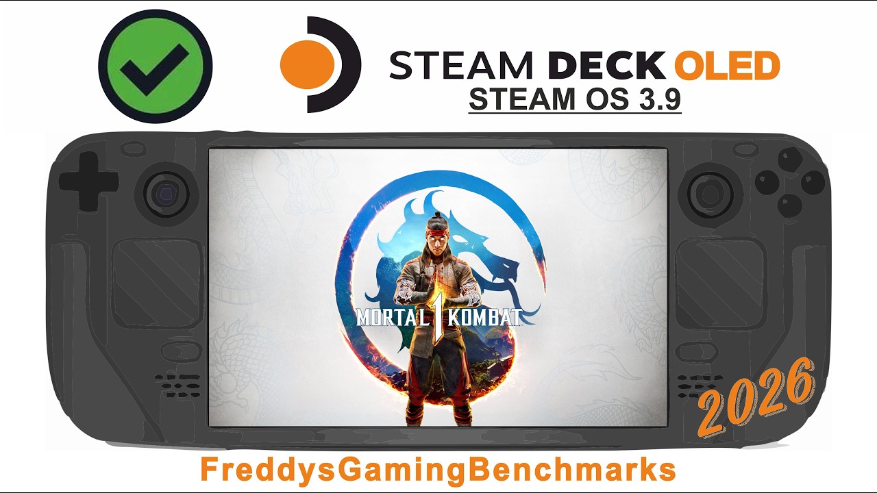 Mortal Kombat 1 on Steam Deck OLED with Steam OS 3.9