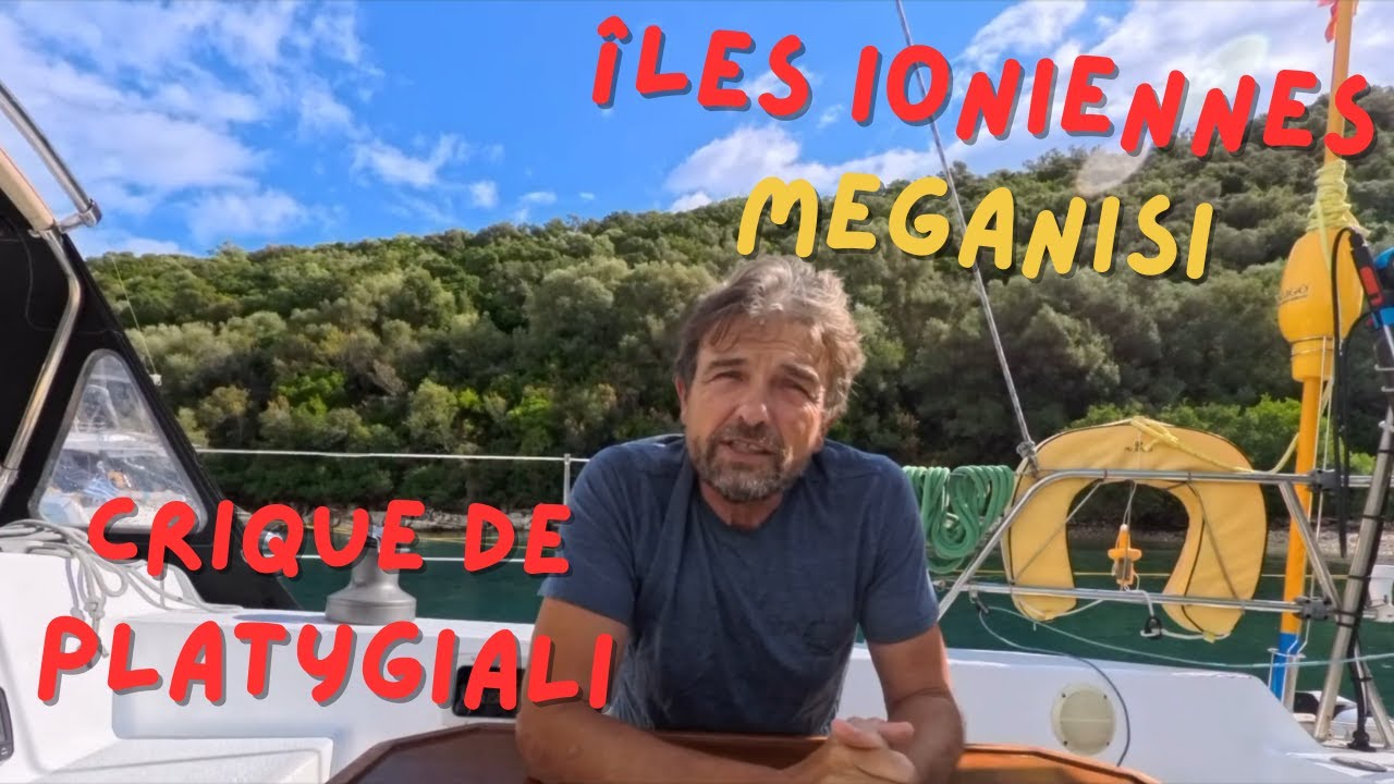 CARNET DE MOUILLAGES n°11Grèce îles Ioniennes Méganisi, Crique platygiali