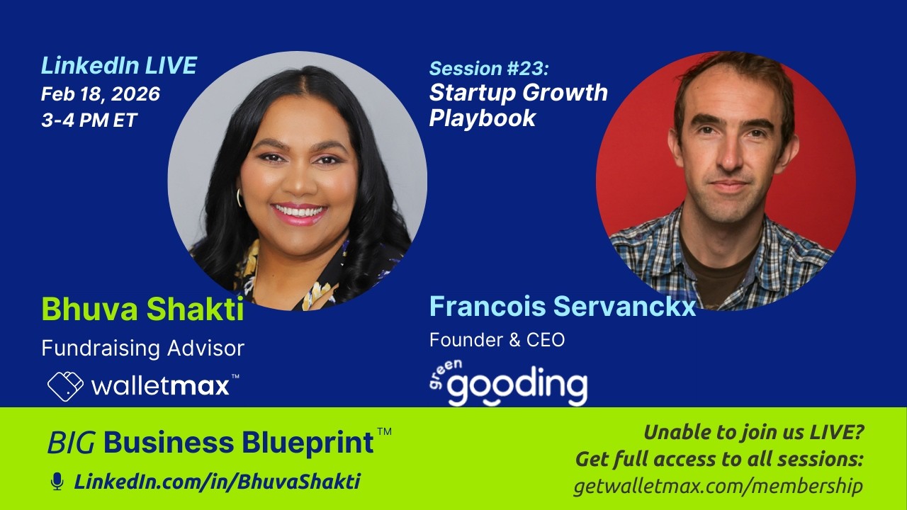 Startup Growth Playbook Interview  Bhuva Shakti and Francois Servranckx