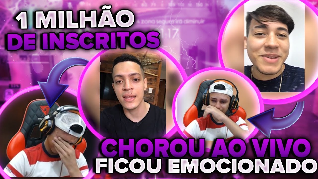 REAÇÃO DO NOBRU AO RECEBER HOMENAGEM DE 1 MILHÃO DE INSCRITOS, EMOCIONOU MUITO!!