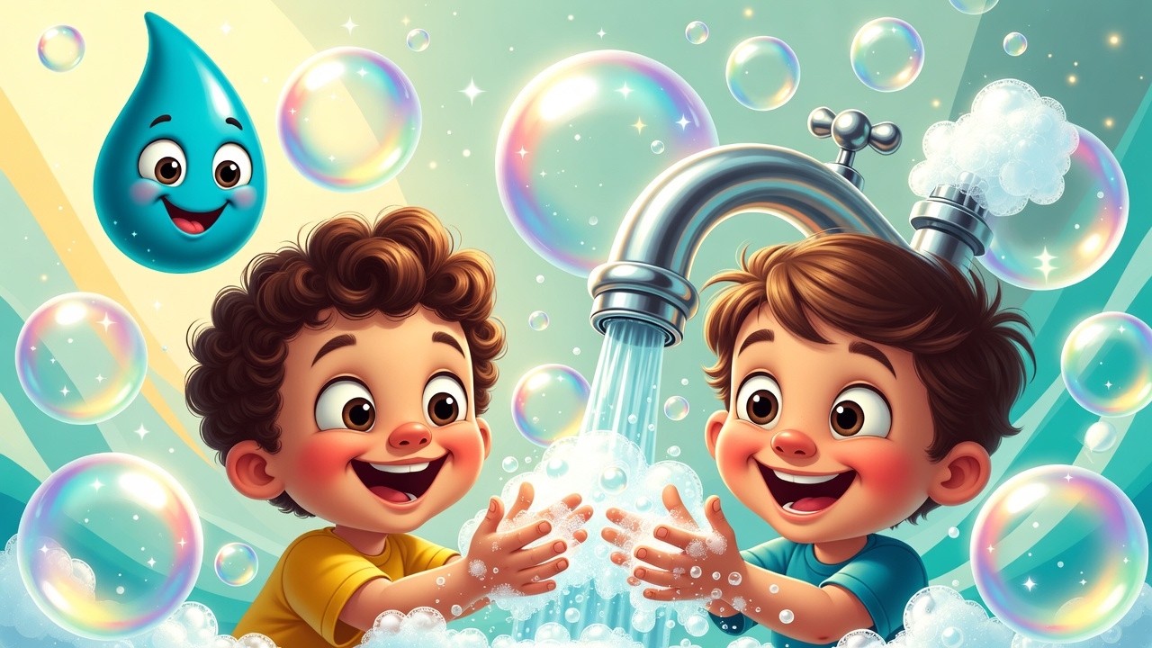 Washy Washy Hands Song I Kids Song I King Nursery Rhymes