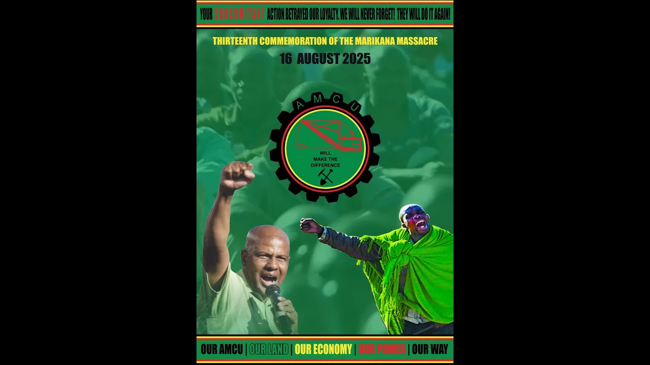 13th Commemoration of the Marikana Masacre