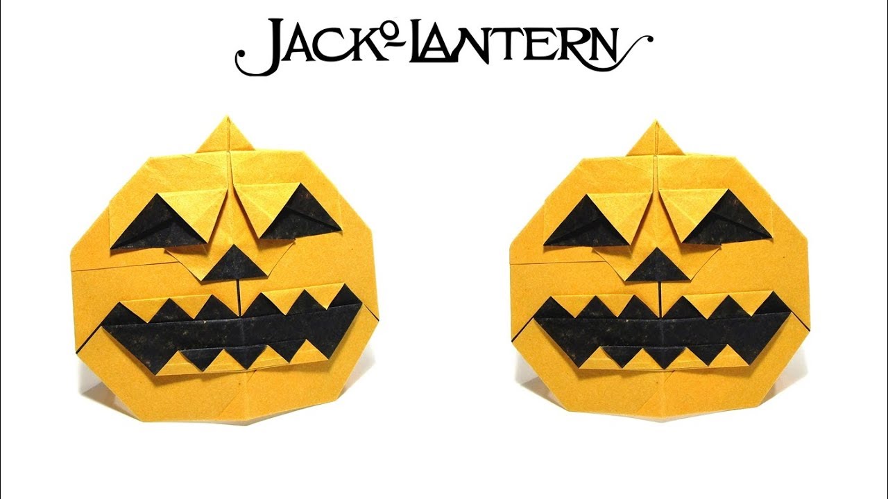 HALLOWEEN Origami 🎃 Jack-O'-Lantern (Hideo Komatsu) Pumpkin