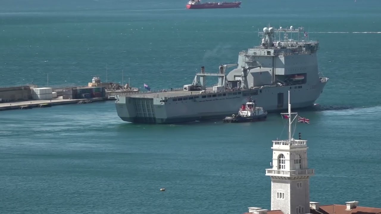 RFA Lyme Bay sets off for training and drills