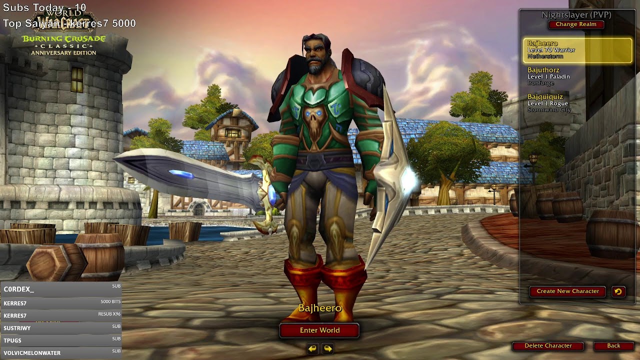 🔥TBC Lvl 70+ Fury / Prot Warrior Endgame Grind Begins!🔥- World of Warcraft Classic
