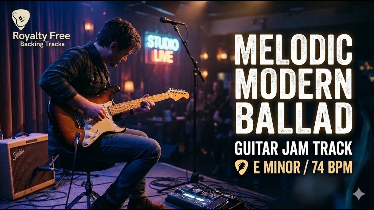 Melodic Modern Ballad Jam Track in E Minor