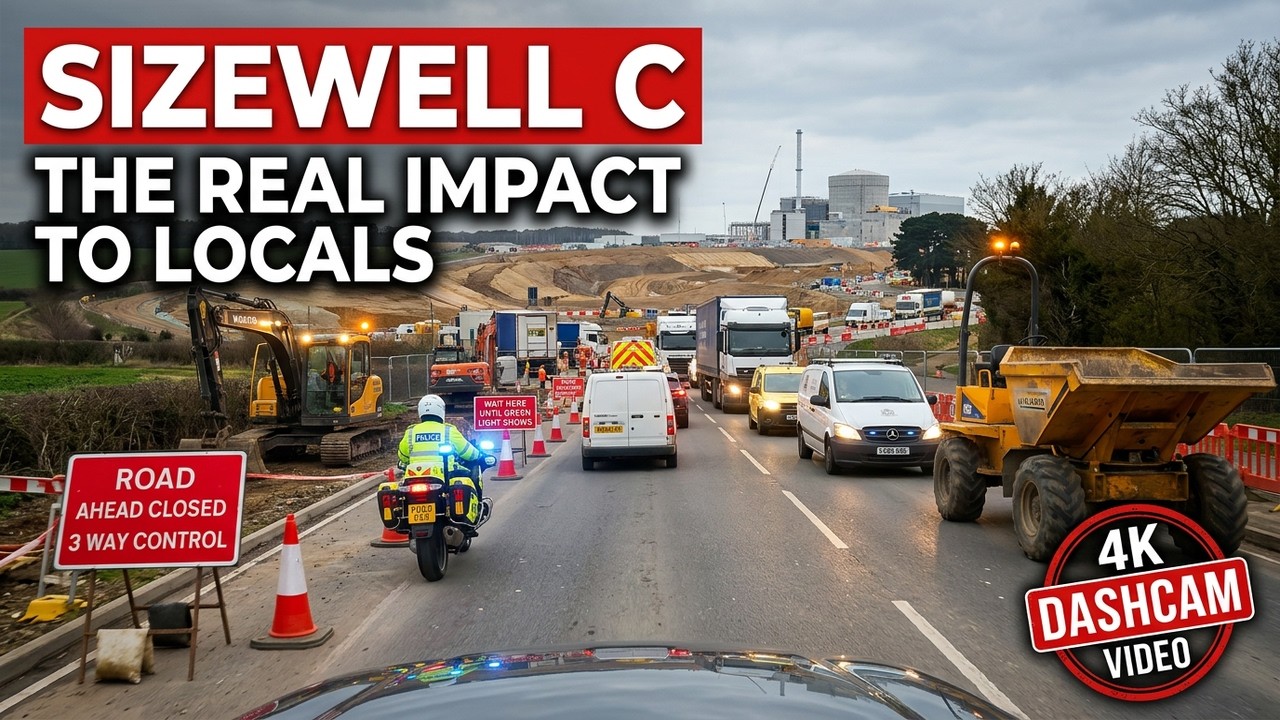 Видеорегистратор на строительной площадке атомной электростанции Сайзвелл C, март 2026 г., перехв...